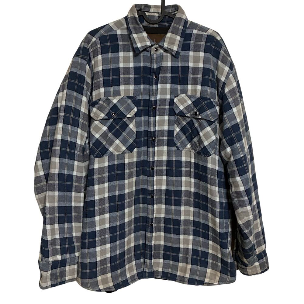 Great Northwest Quilted Lined Flannel Mens Size L